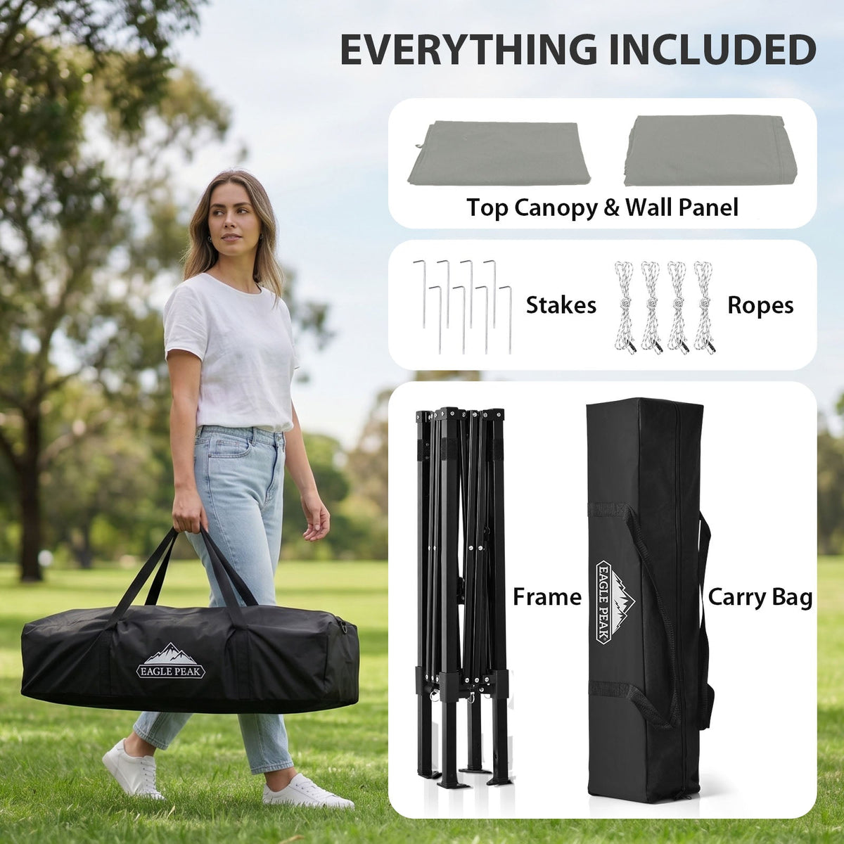 4x4 Pop Up Changing Tent, Portable Changing Room - Eagle Peak®