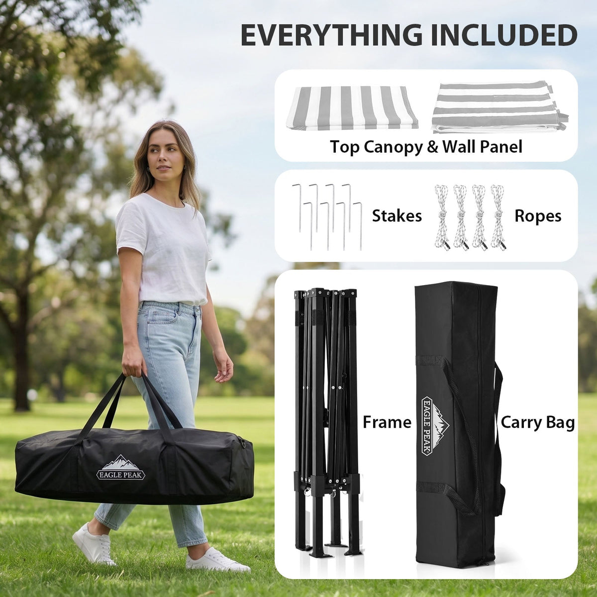 4x4 Pop Up Changing Tent, Portable Changing Room - Eagle Peak®