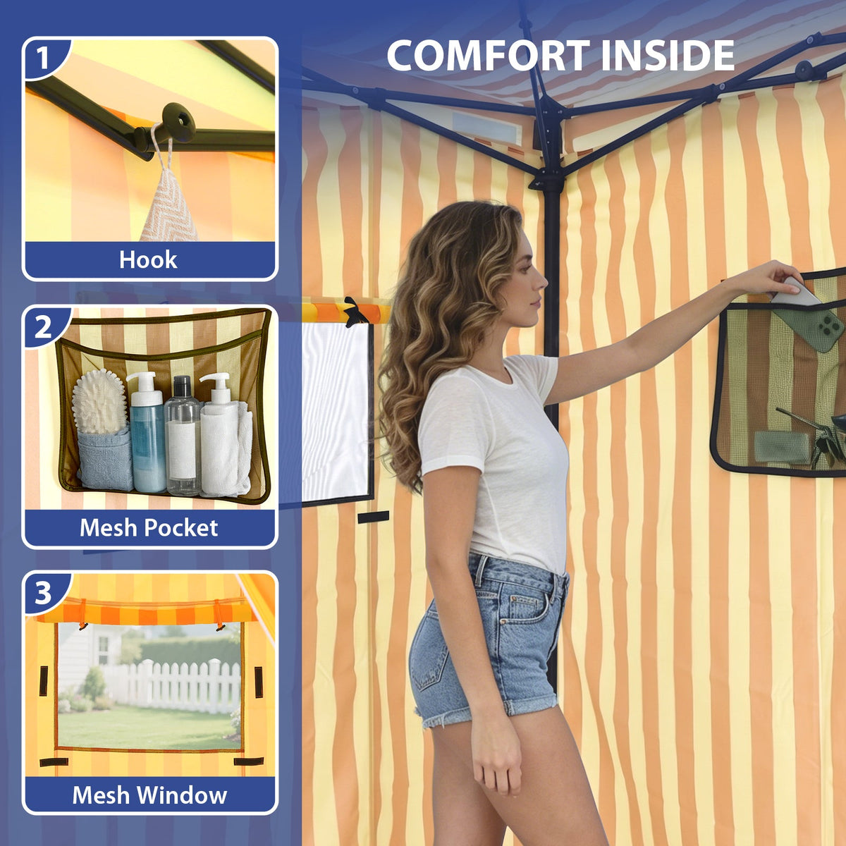 4x4 Pop Up Changing Tent, Portable Changing Room - Eagle Peak®