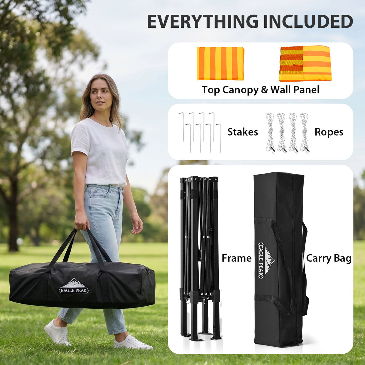 4x4 Pop Up Changing Tent, Portable Changing Room - Eagle Peak®