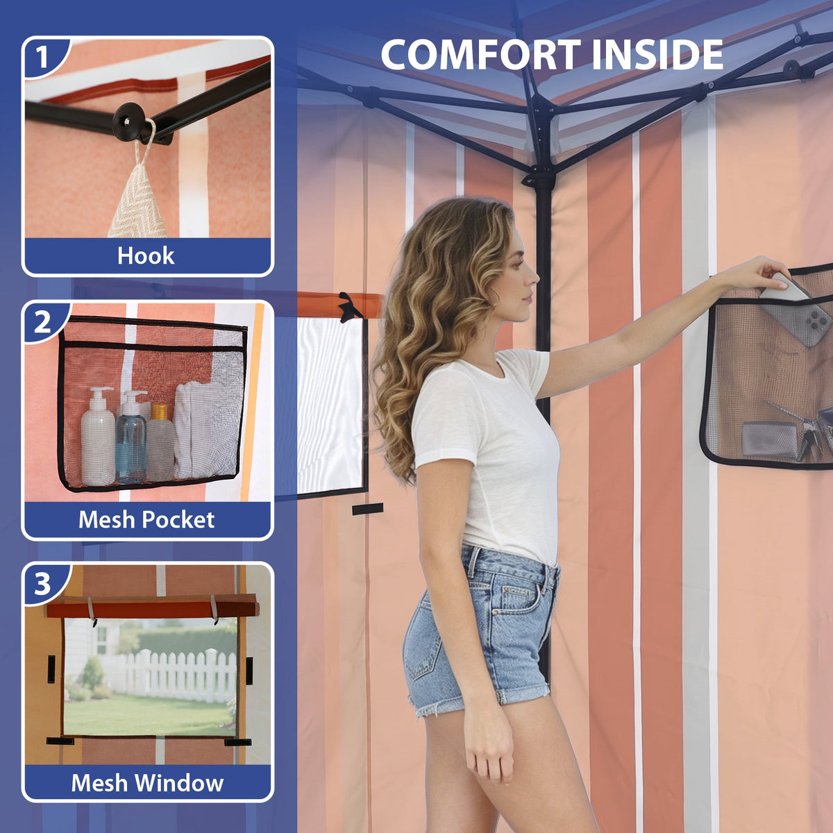 4x4 Pop Up Changing Tent, Portable Changing Room - Eagle Peak®