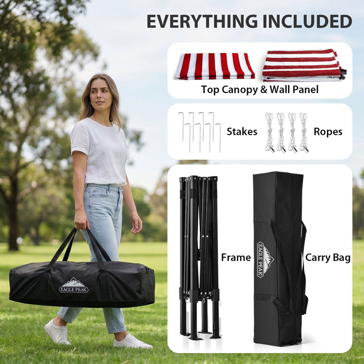4x4 Pop Up Changing Tent, Portable Changing Room - Eagle Peak®