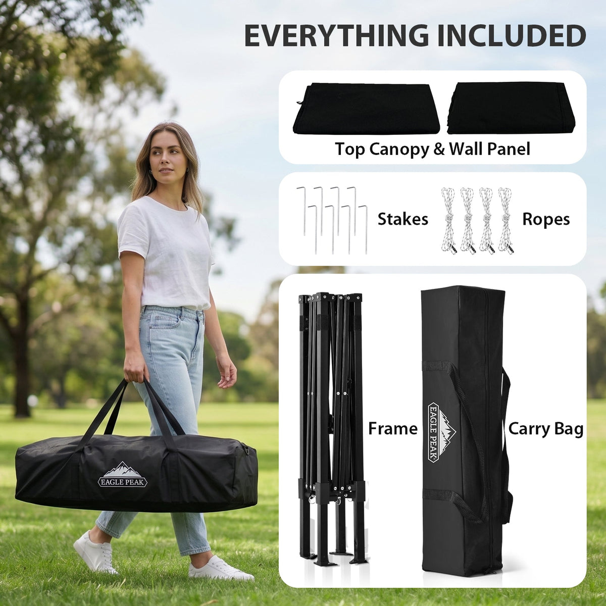 4x4 Pop Up Changing Tent, Portable Changing Room - Eagle Peak®