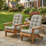 5" High Back Adirondack Chair Cushions, 49x20x5 in, Set of 1/2/4 - Eagle Peak Custom Canopy Tent