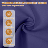 5" High Back Adirondack Chair Cushions, 49x20x5 in, Set of 1/2/4 - Eagle Peak Custom Canopy Tent