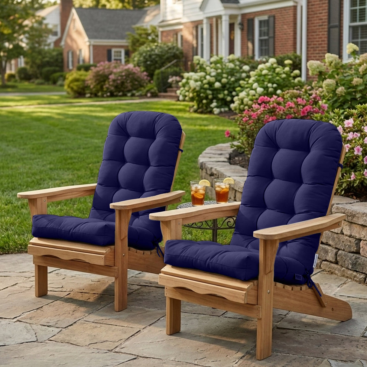 5" High Back Adirondack Chair Cushions, 49x20x5 in, Set of 1/2/4 - Eagle Peak Custom Canopy Tent