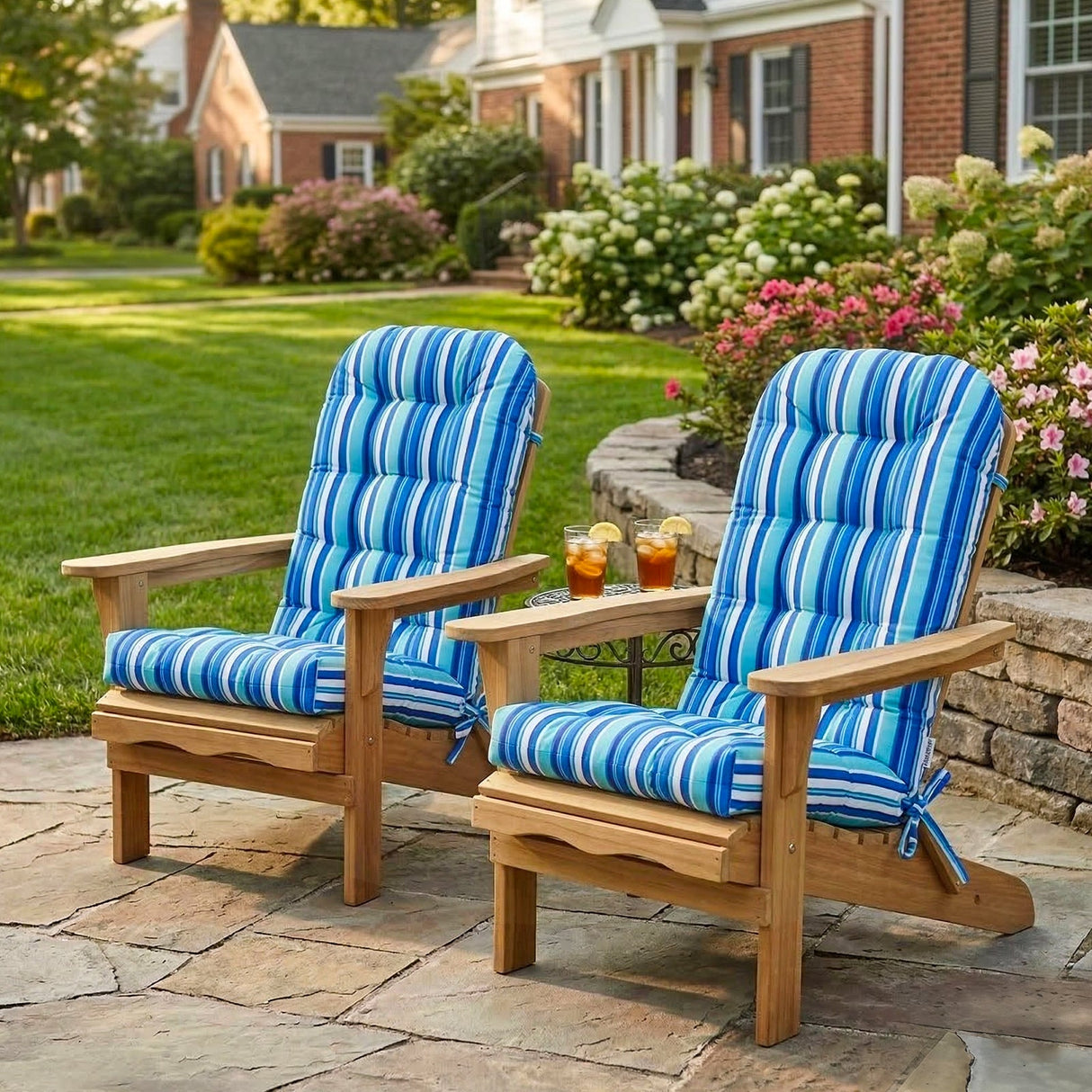 5" High Back Adirondack Chair Cushions, 49x20x5 in, Set of 1/2/4 - Eagle Peak Custom Canopy Tent