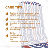 5" High Back Adirondack Chair Cushions, 49x20x5 in, Set of 1/2/4 - Eagle Peak Custom Canopy Tent