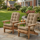 5" High Back Adirondack Chair Cushions, 49x20x5 in, Set of 1/2/4 - Eagle Peak Custom Canopy Tent