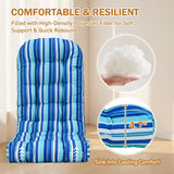 5" High Back Adirondack Chair Cushions, 49x20x5 in, Set of 1/2/4 - Eagle Peak Custom Canopy Tent