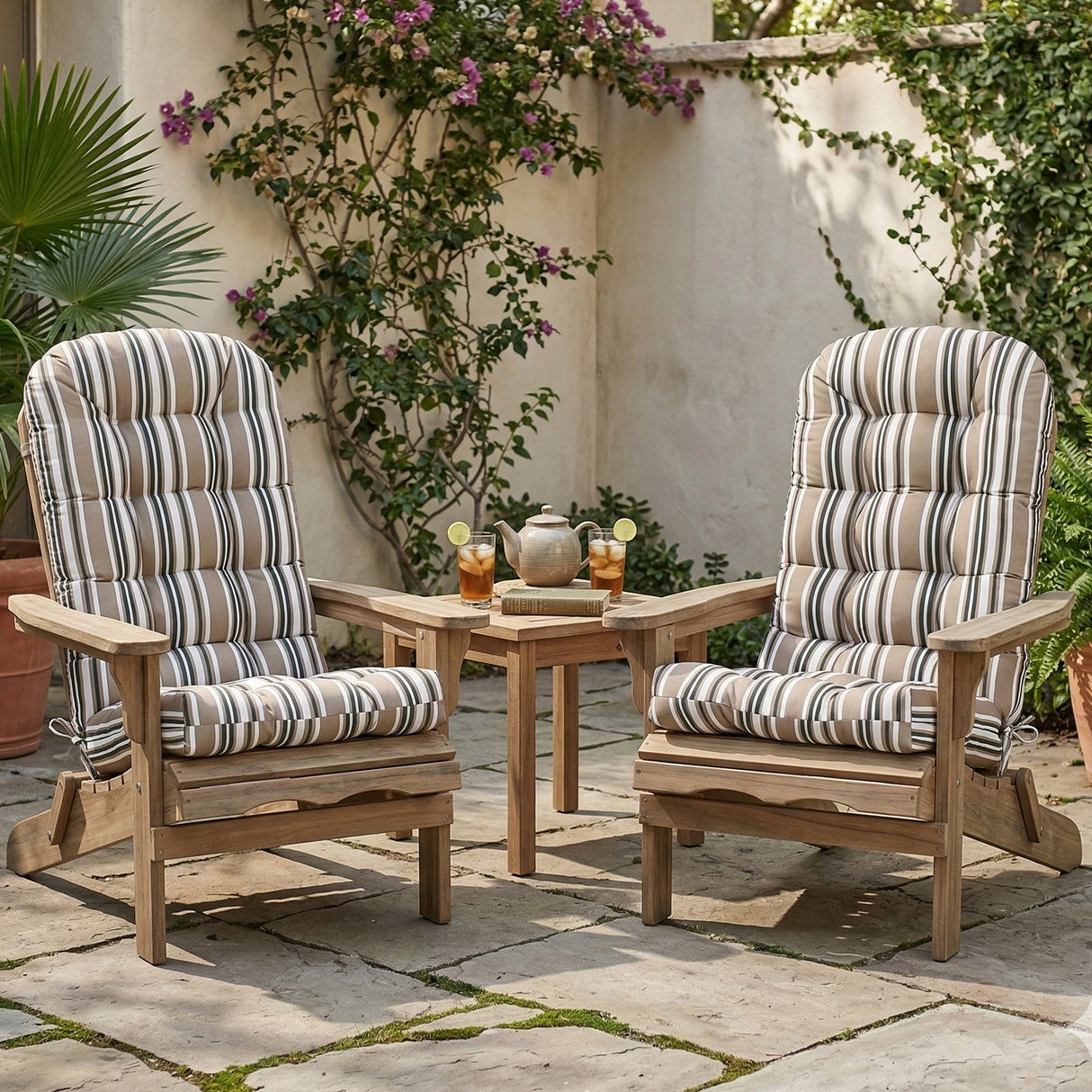 5" High Back Adirondack Chair Cushions, 49x20x5 in, Set of 1/2/4 - Eagle Peak Custom Canopy Tent
