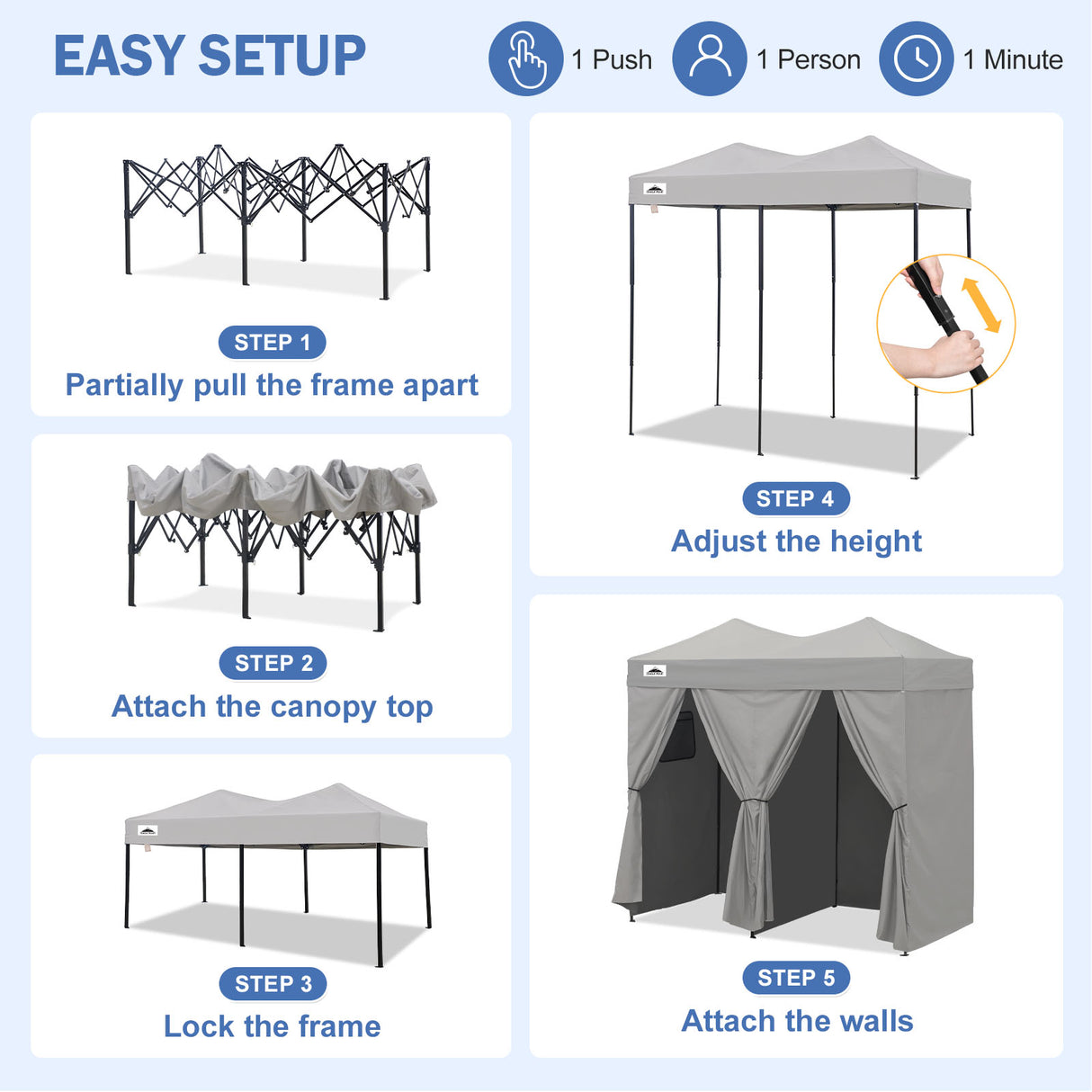 Outdoor Pop Up Changing Room 8x4 ft