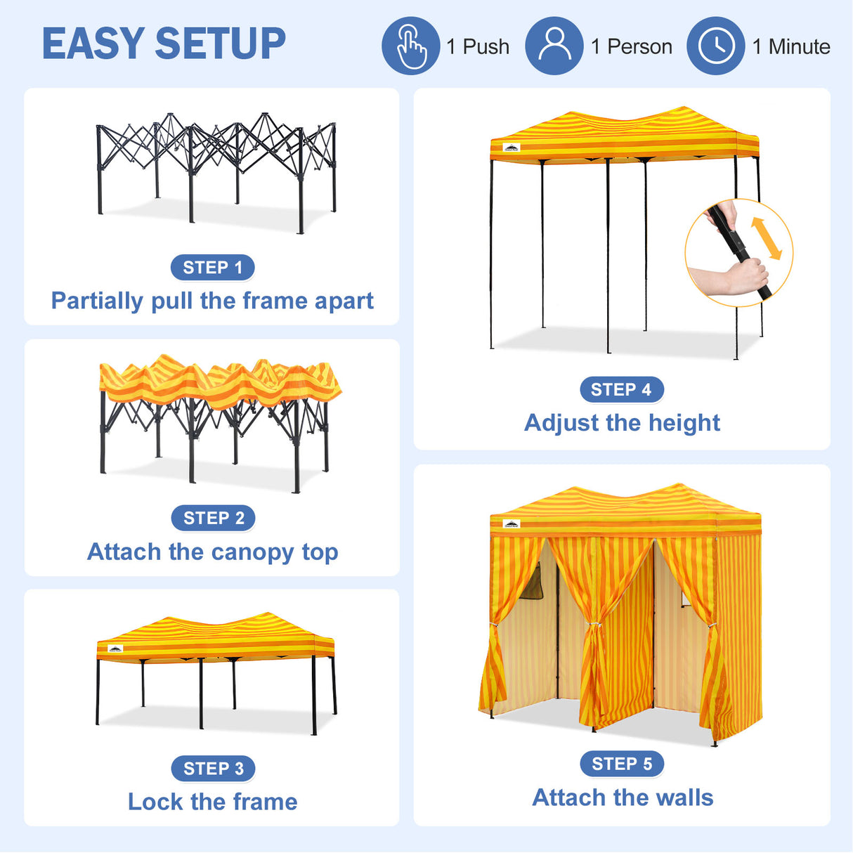Outdoor Pop Up Changing Room 8x4 ft