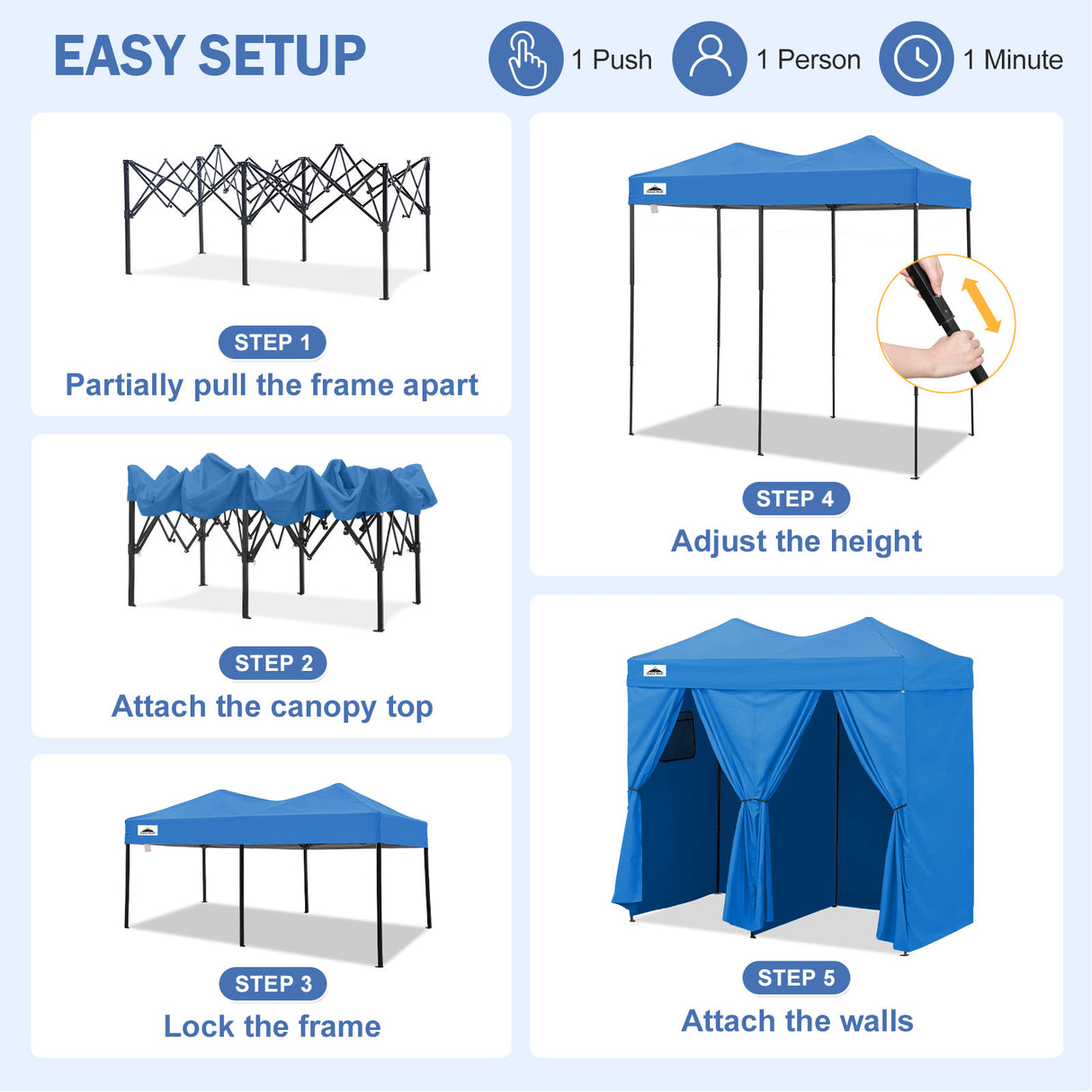 Outdoor Pop Up Changing Room 8x4 ft