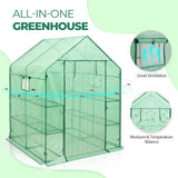 57'' x 57'' x 77'' Mini Walk - in Greenhouse - Eagle Peak