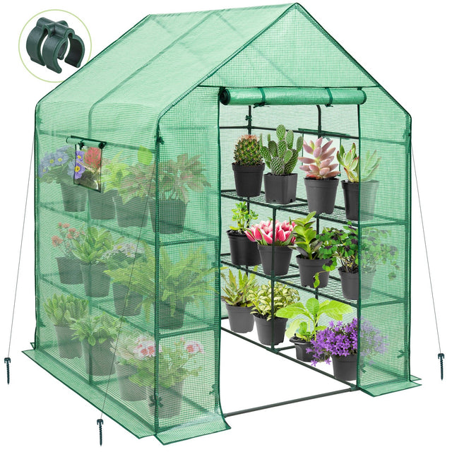 57'' x 57'' x 77'' Mini Walk - in Greenhouse - Eagle Peak