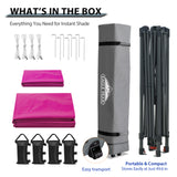 13x13 Straight Leg Pop Up Canopy Tent with 169 sqft of Shade