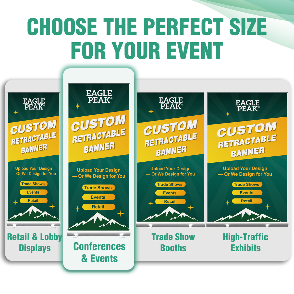 Custom Retractable Banner Stand with Your Business Logo