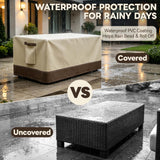 Patio Furniture Cover, Small Coffee Table 34.5''W×21''D×15.5''H