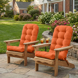 5" High Back Adirondack Chair Cushions, 49x20x5 in, 1/2/4 Pack