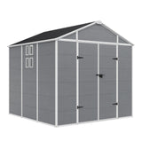 5x3/6x4/6x8/8x8/10x8 FT Outdoor Storage Shed with Floor - Eagle Peak®