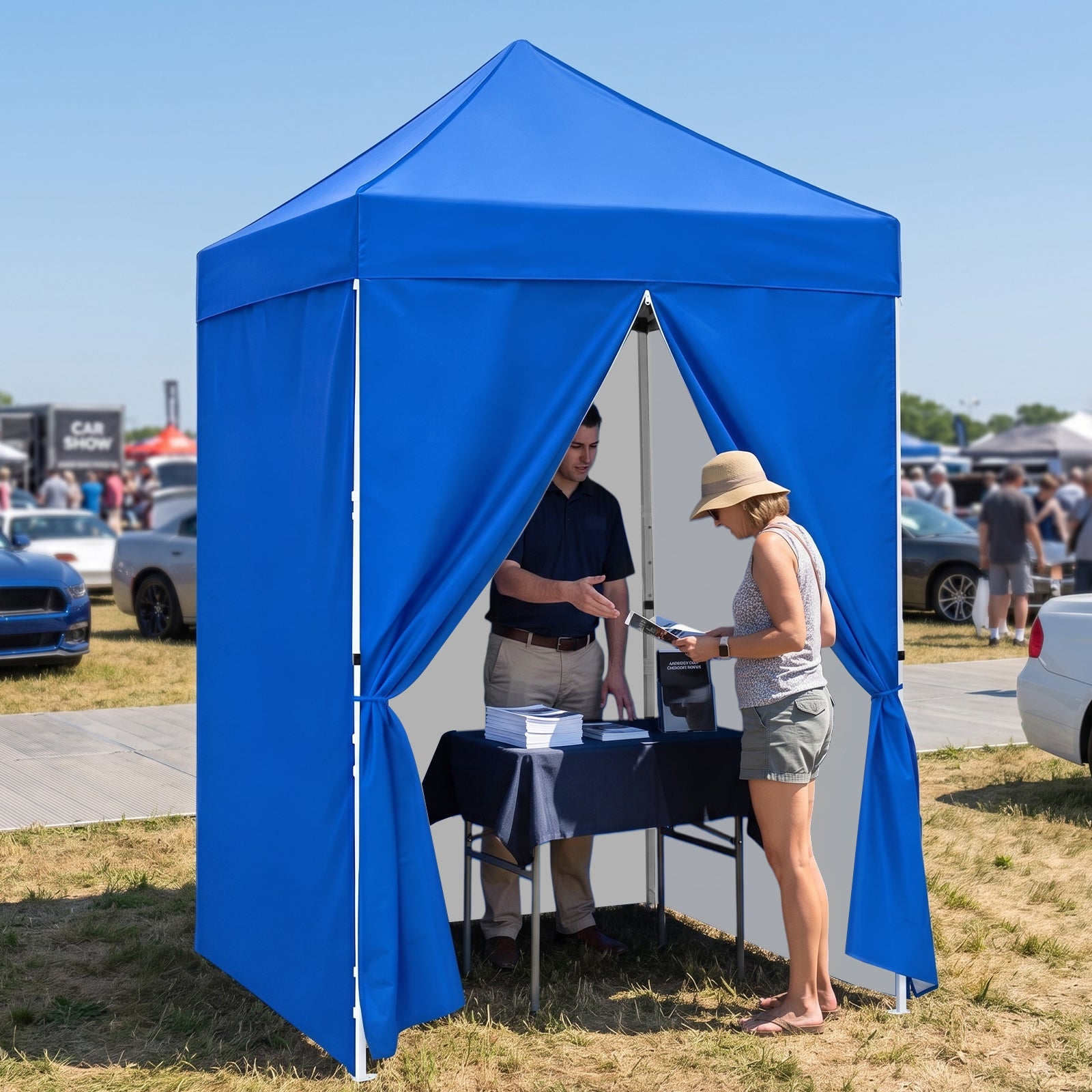 5x5 Instant Canopy with 4-Side Wall Panels – Eagle Peak®
