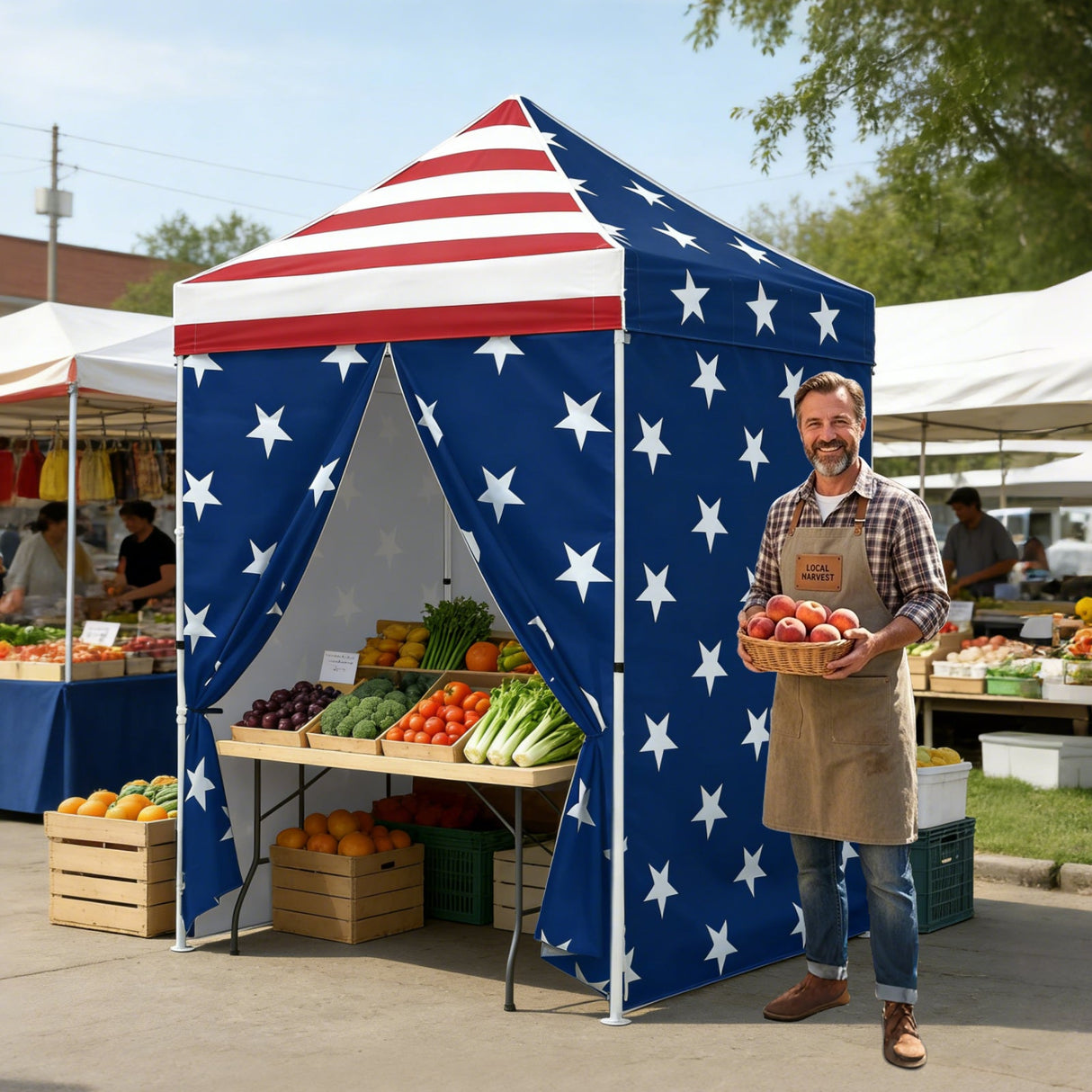5x5 Instant Canopy with 4 - Side Wall Panels - Eagle Peak Custom Canopy Tent