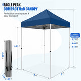 5x5 Pop Up Canopy Tent - Eagle Peak®