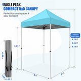 5x5 Pop Up Canopy Tent - Eagle Peak®