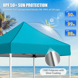 5x5 Pop Up Canopy Tent - Eagle Peak®