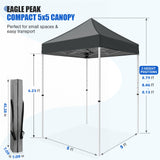 5x5 Pop Up Canopy Tent - Eagle Peak®
