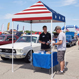 5x5 Pop Up Canopy Tent Instant Straight Leg Outdoor Canopy Easy Set-up - Eagle Peak®