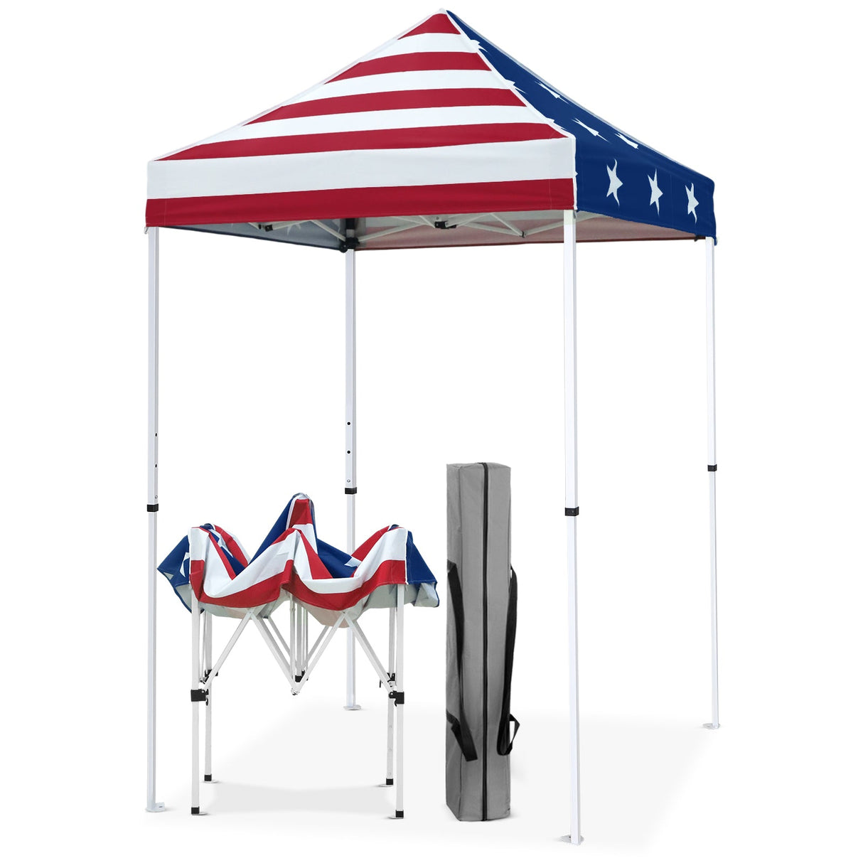 5x5 Pop Up Canopy Tent Instant Straight Leg Outdoor Canopy Easy Set-up - Eagle Peak®