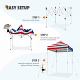 5x5 Pop Up Canopy Tent Instant Straight Leg Outdoor Canopy Easy Set - up - Eagle Peak Custom Canopy Tent