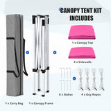 5x5 Pop Up Canopy Tent Instant Straight Leg Outdoor Canopy Easy Set-up - Eagle Peak®