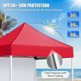 5x5 Pop Up Canopy Tent with 1 Removable Sidewall - Eagle Peak®