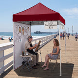 5x5 Pop Up Canopy Tent with 1 Removable Sidewall - Eagle Peak®