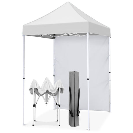 5x5 Pop Up Canopy Tent with 1 Removable Sidewall - Eagle Peak®