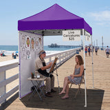 5x5 Pop Up Canopy Tent with 1 Removable Sidewall - Eagle Peak®