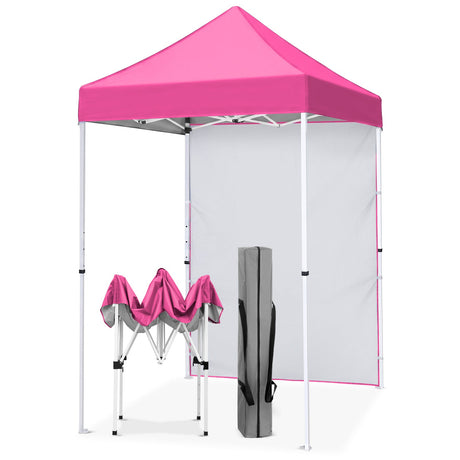 5x5 Pop Up Canopy Tent with 1 Removable Sidewall - Eagle Peak®