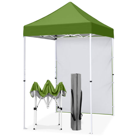5x5 Pop Up Canopy Tent with 1 Removable Sidewall - Eagle Peak®