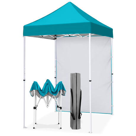 5x5 Pop Up Canopy Tent with 1 Removable Sidewall - Eagle Peak®