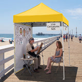 5x5 Pop Up Canopy Tent with 1 Removable Sidewall - Eagle Peak®