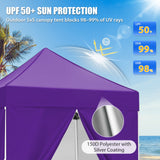 5x5 Pop Up Canopy Tent with 4 Removable Sidewalls - Eagle Peak®