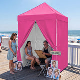 5x5 Pop Up Canopy Tent with 4 Removable Sidewalls - Eagle Peak®