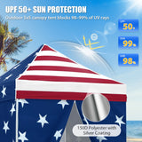5x5 Pop Up Canopy Tent with 4 Removable Sidewalls - Eagle Peak®
