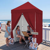 5x5 Pop Up Canopy Tent with 4 Removable Sidewalls - Eagle Peak®
