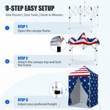 5x5 Pop Up Canopy Tent with 4 Removable Sidewalls - Eagle Peak®