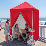 5x5 Pop Up Canopy Tent with 4 Removable Sidewalls - Eagle Peak®