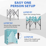 5x5 Pop Up Changing Tent, Flat Top Changing Room - Eagle Peak®